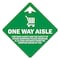 Signmission One Way Aisle For Your Saftety Non-Slip Floor Graphic, 6PK, 11 in L, 11 in H, FD-X-11-6PK-99981 FD-X-11-6PK-99981 - alternate 1
